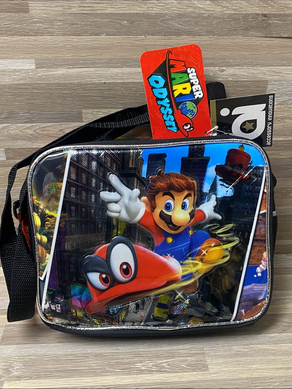 Nintendo Super Mario Odyssey Kids Lunch Bag in Blue & Red Hong Kong